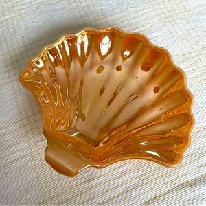 VTG Peach Lusterware Anchor Hocking Fire-King Clam Shell